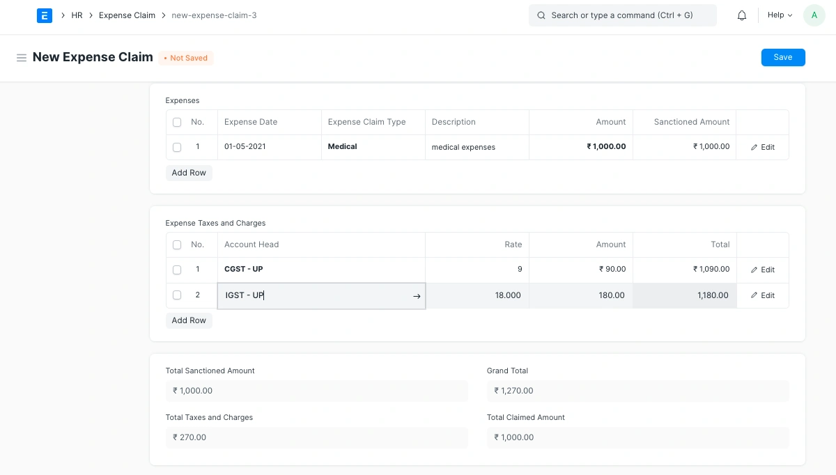 expense claim expense claim