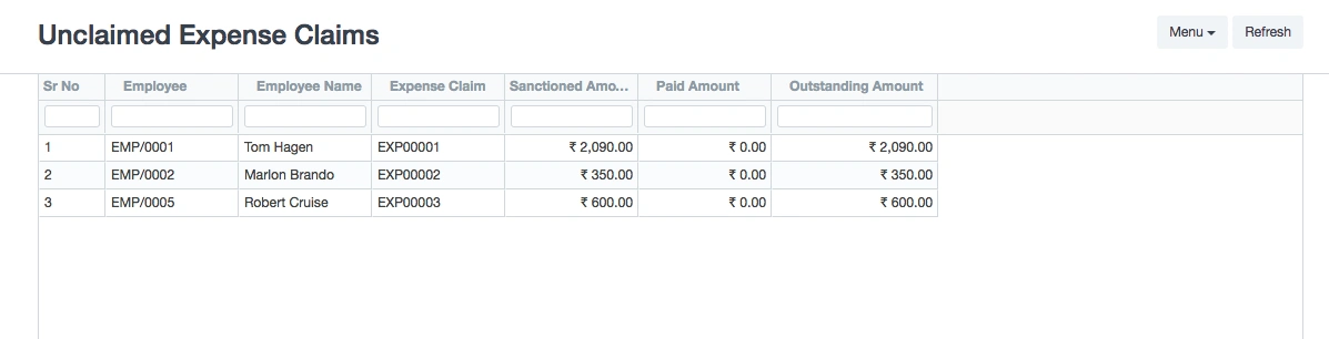 expense claim expense claim