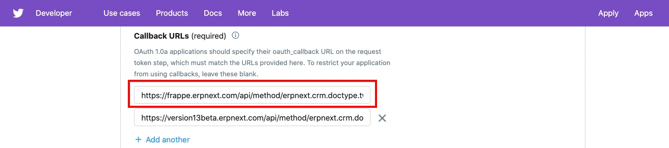 TwitterSettings TwitterSettings