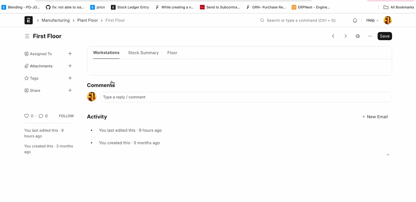 عرض بطاقات العمل 