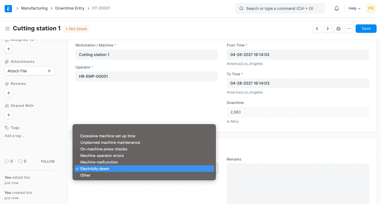إدخال التوقفات 