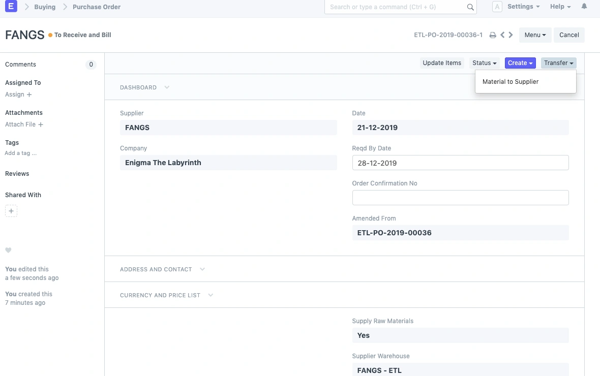  نقل المواد الخام إلى المورد الخارجي