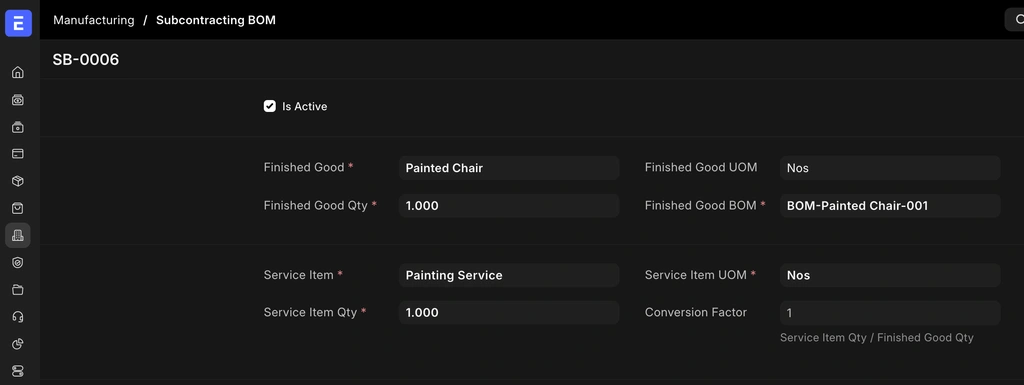 قائمة المكونات