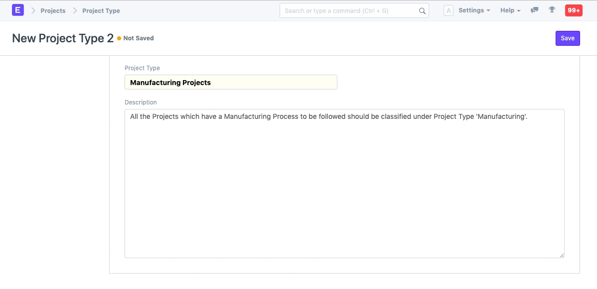 نوع المشروع نوع المشروع
