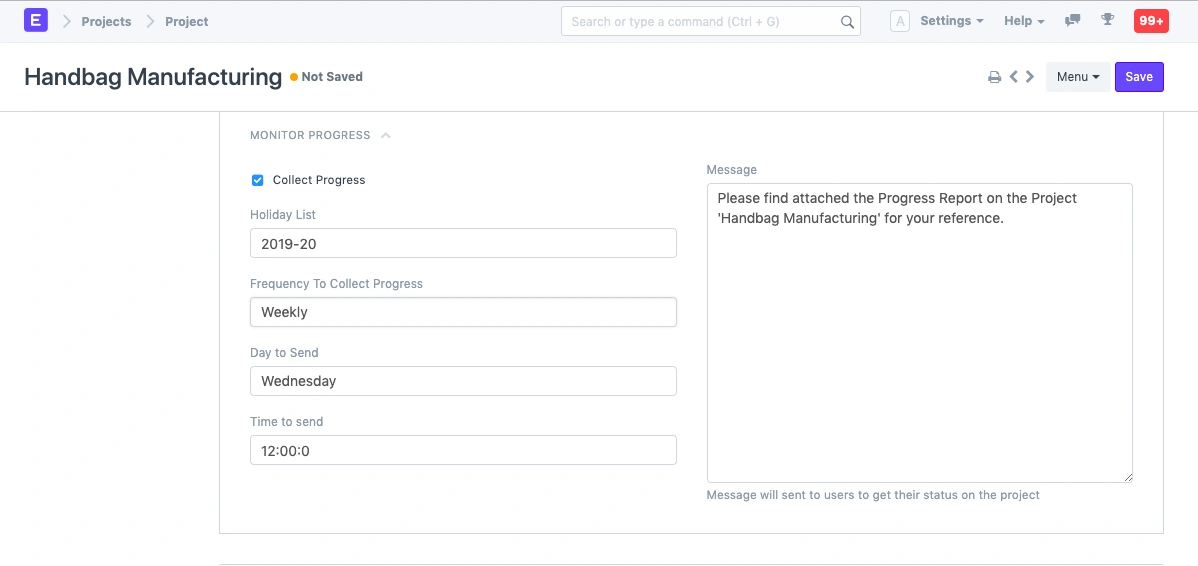 مراقبة التقدّم