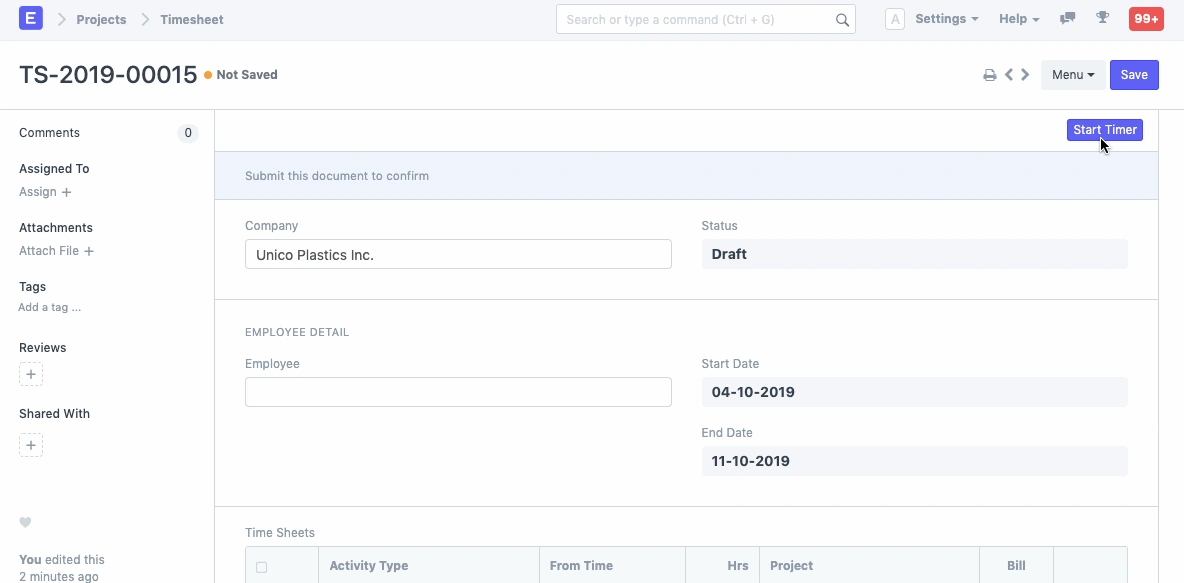  خطوات بدء المؤقّت