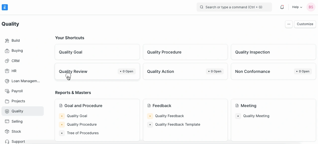 كيفية إنشاء مراجعة جودة