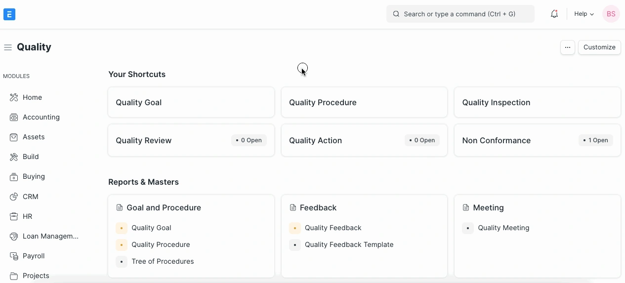 ملاحظات الجودة ملاحظات الجودة
