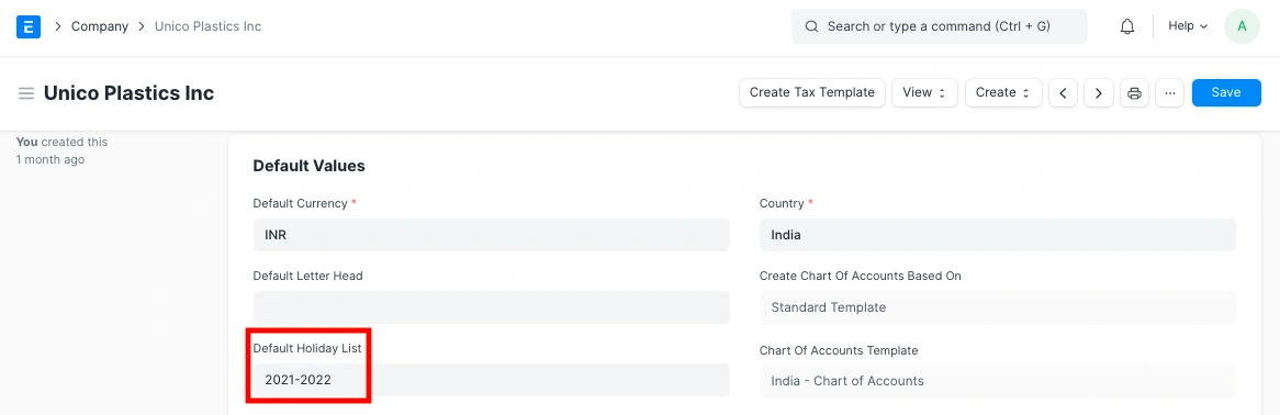 قائمة العطلات 