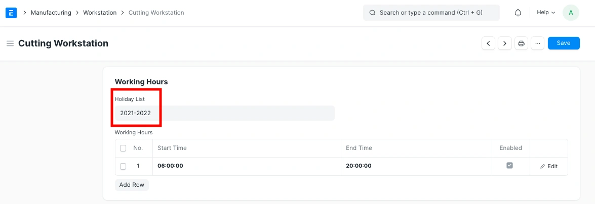 قائمة العطلات 